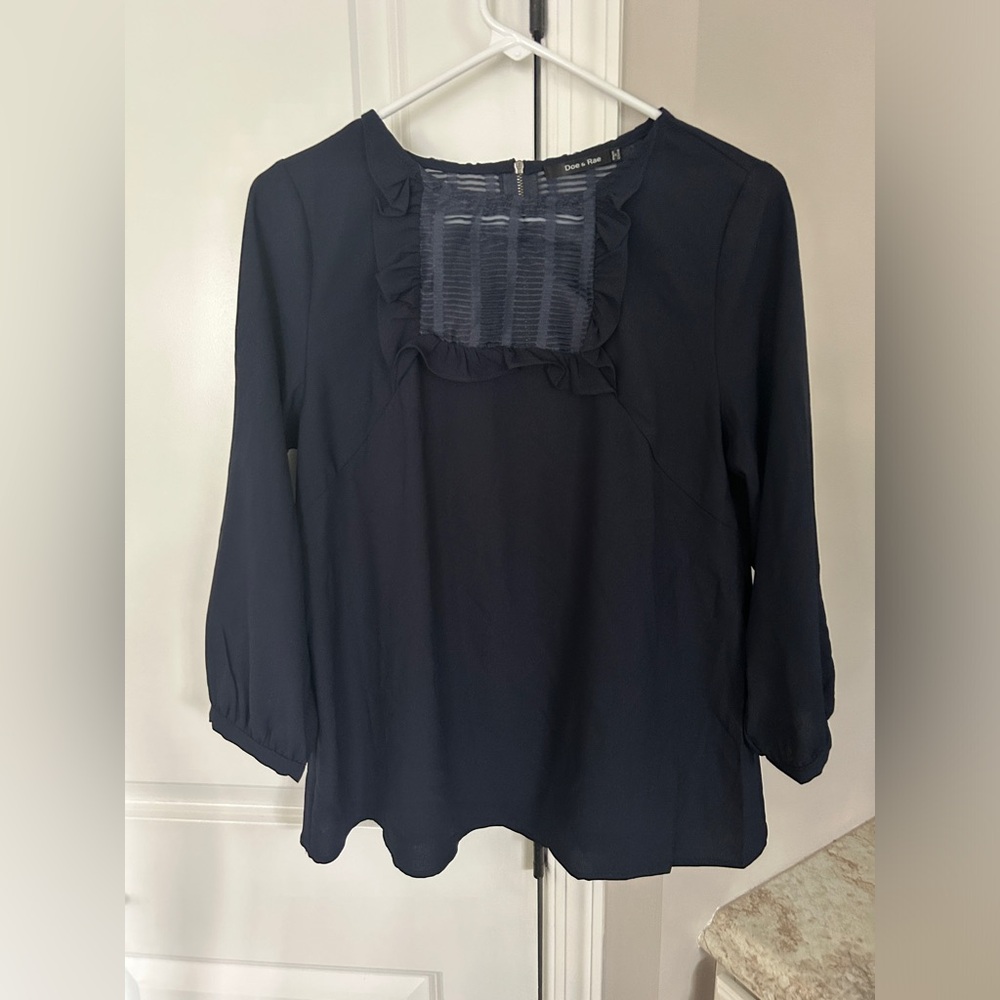 Women Doe and Rae Blouse Dark Blue Small